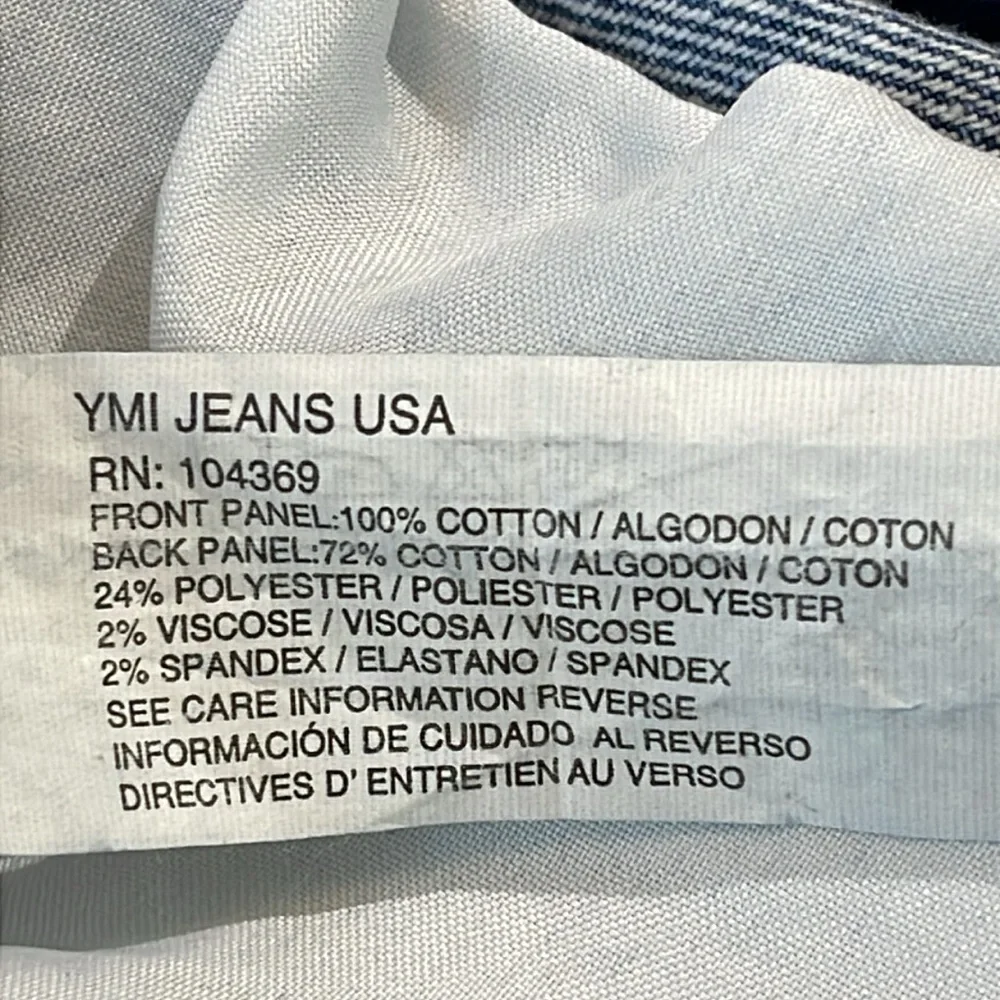 YMI WOMENS SIZE M Casual Blue Distressed Jeans